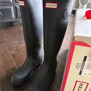 Hunter Classic Tall Black Waterproof Boots EUC